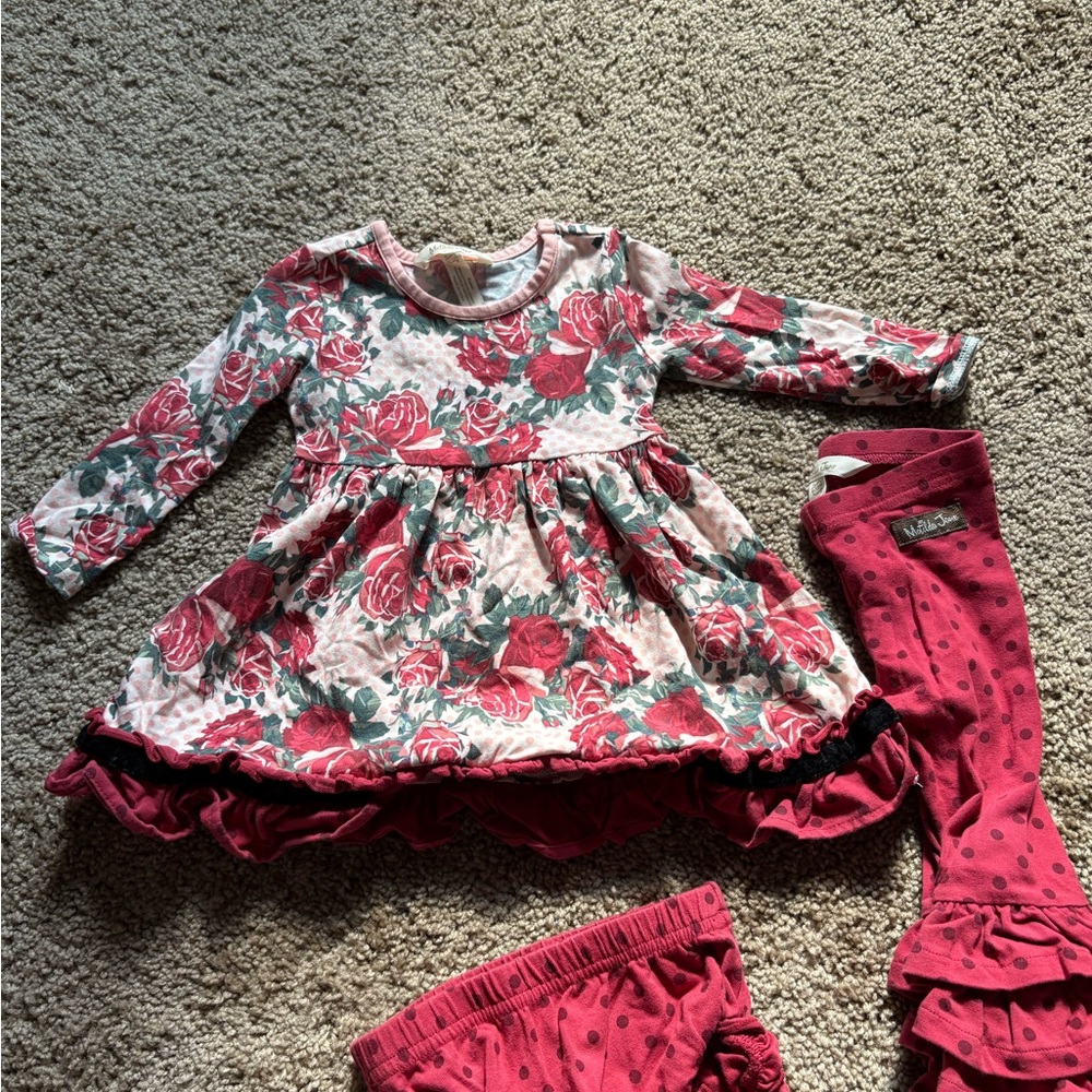 Matilda Jane Floral Kids Matching Set